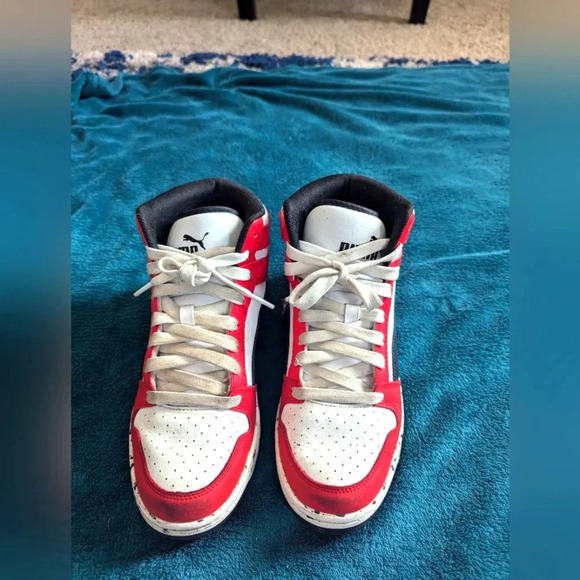Puma Rebound Layup Mid Shoes Trainers Mid Cut Basketball Casual Sneaker US 5.5 - Picture 2 of 6